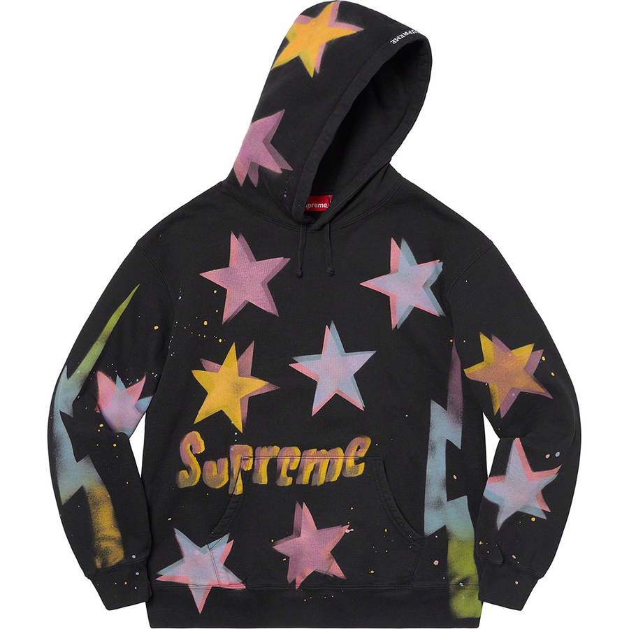 Supreme Gonz Stars Hooded Sweatshirt (SS21) - Black - $198
