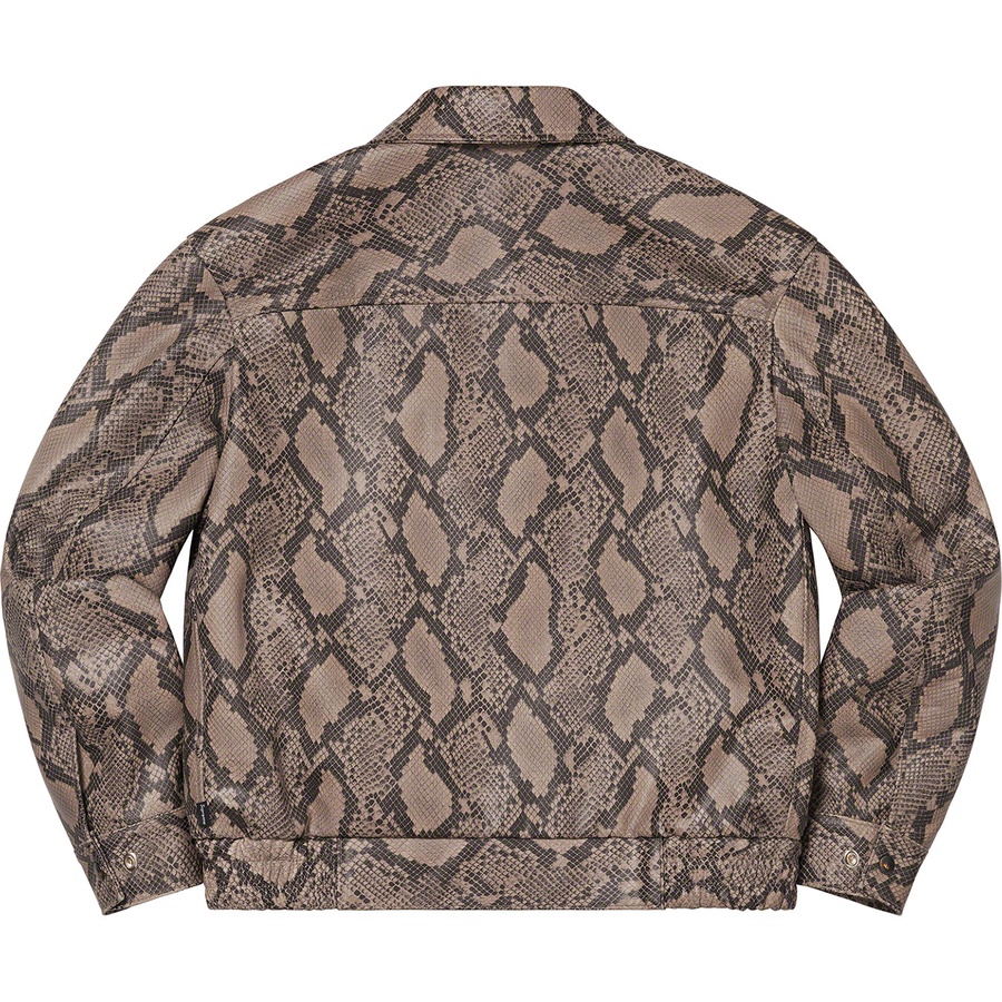 Supreme Supreme Schott Leather Work Jacket (SS21) - Snakeskin - $698