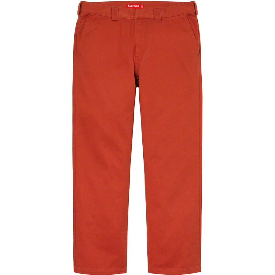 Supreme Work Pant (SS21) - Clay - $118