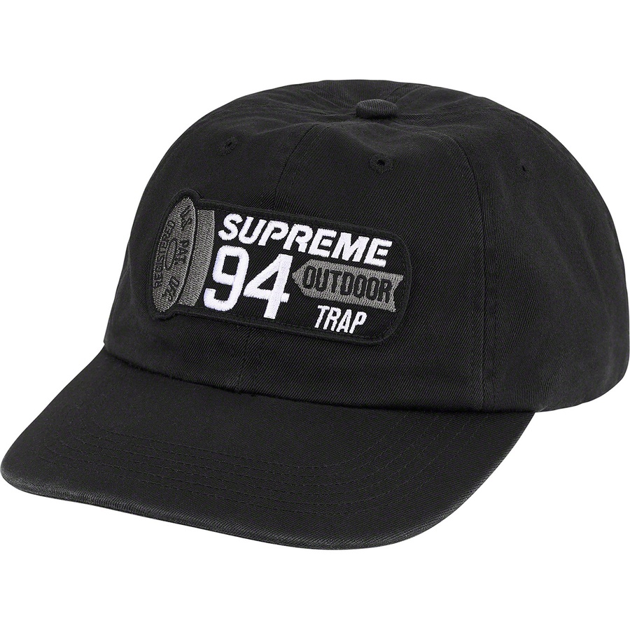 Supreme Shell Patch 6-Panel (SS21) - Black - $48