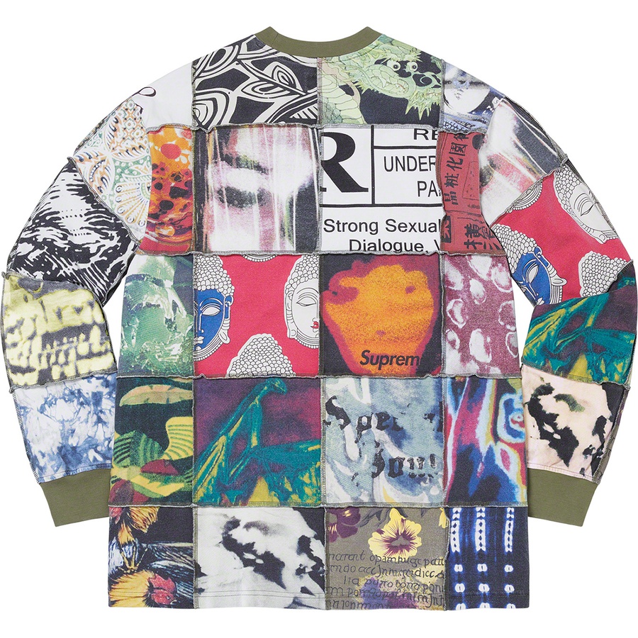 Supreme Mosaic Patchwork L S Top (SS21) - Multicolor - $110