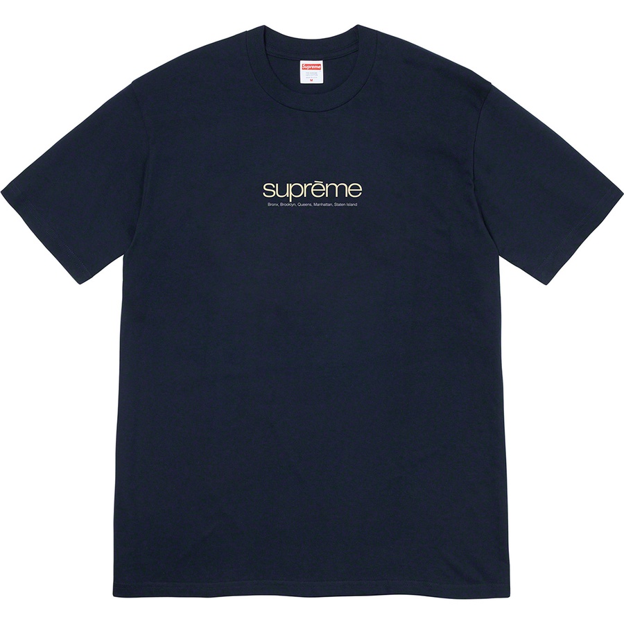Supreme Five Boroughs Tee (SS21) - Navy - $38