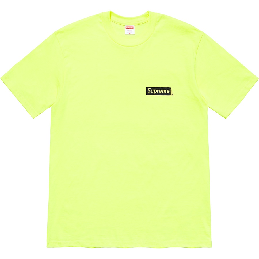 Supreme Spiral Tee (SS21) - Bright Yellow - $38