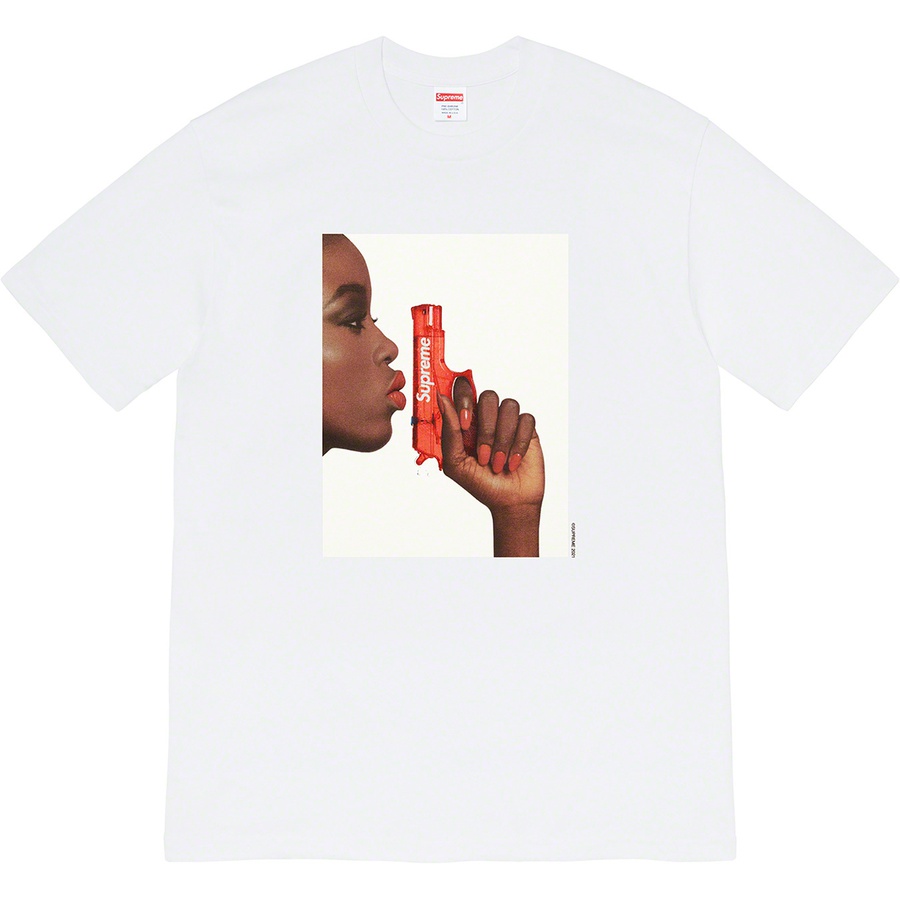 Supreme Water Pistol Tee (SS21) - White - $38