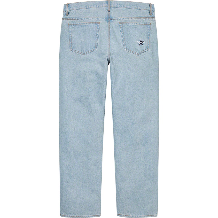 Supreme Regular Jean (SS21) - Washed Blue - $148