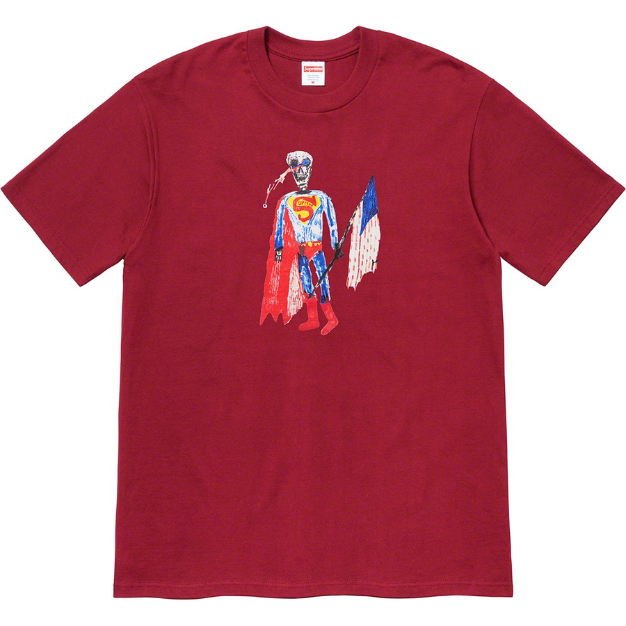 Supreme Skeleton Tee (SS21) - Cardinal - $38
