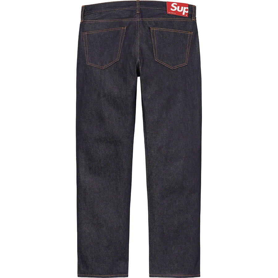 Supreme Rigid Slim Jean (SS21) - Rigid Indigo - $158