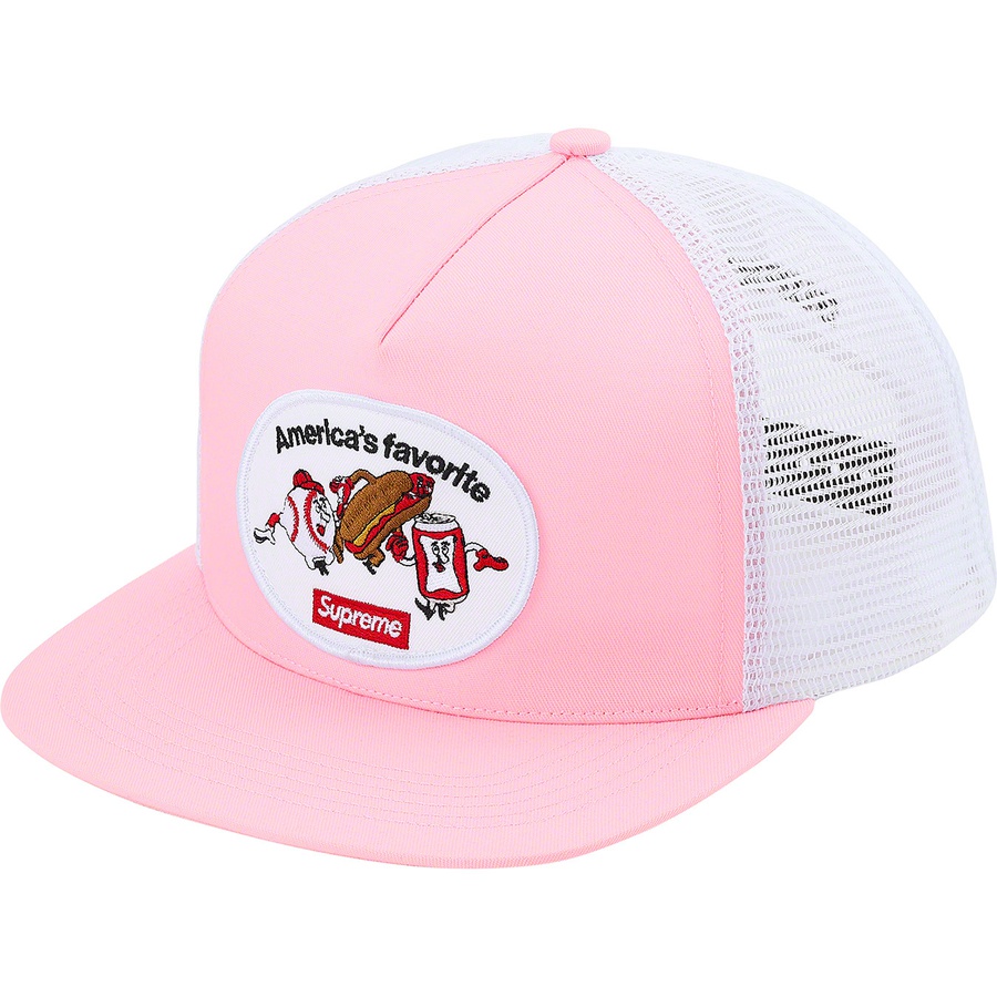 Supreme America's Favorite Mesh Back 5-Panel (SS21) - Pink - $48