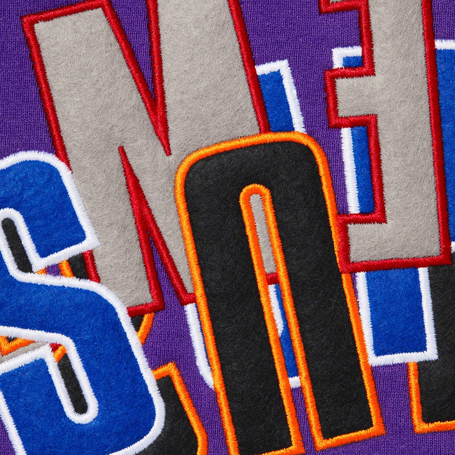 Supreme Stacked Crewneck (SS21) - Purple - $158