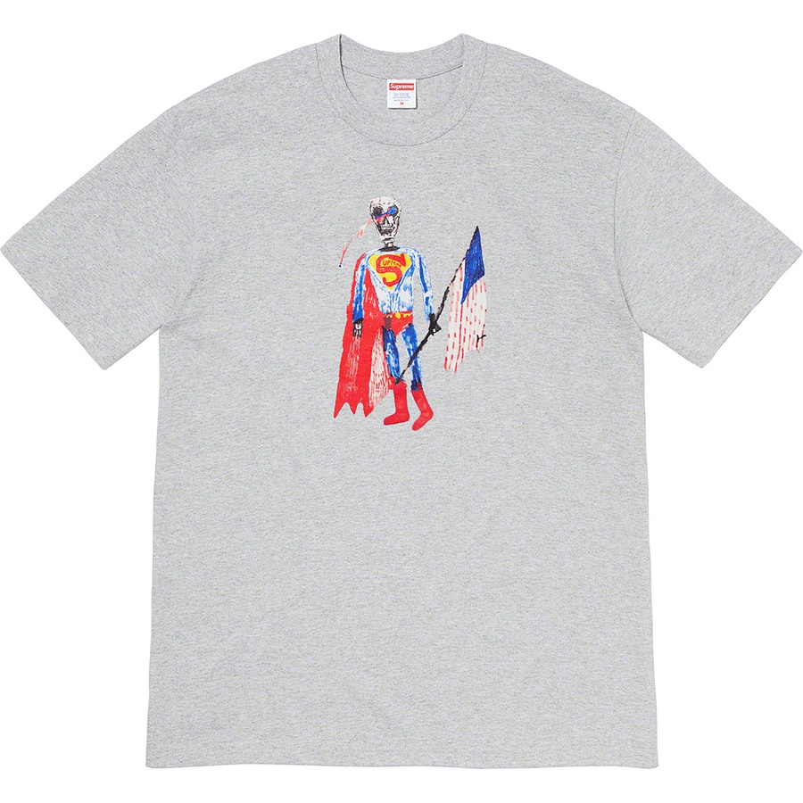 Supreme Skeleton Tee (SS21) - Heather Grey - $38