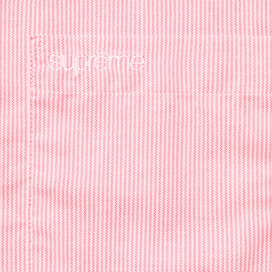 Supreme Stripe Oxford Shirt (SS21) - Red - $128