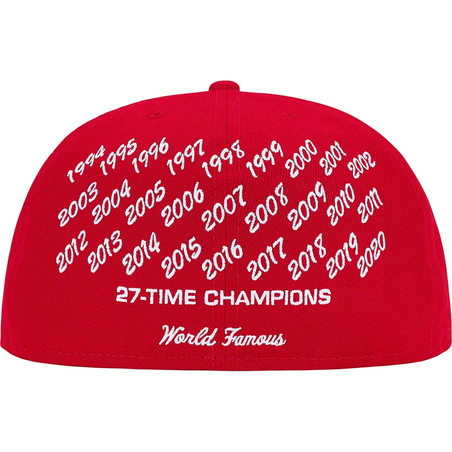 Supreme Champions Box Logo New Era (SS21) - Red - $48
