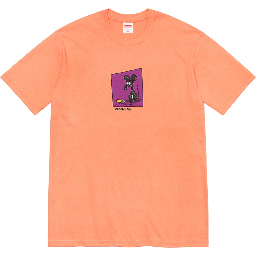 Supreme Mouse Tee (SS21) - Peach - $38