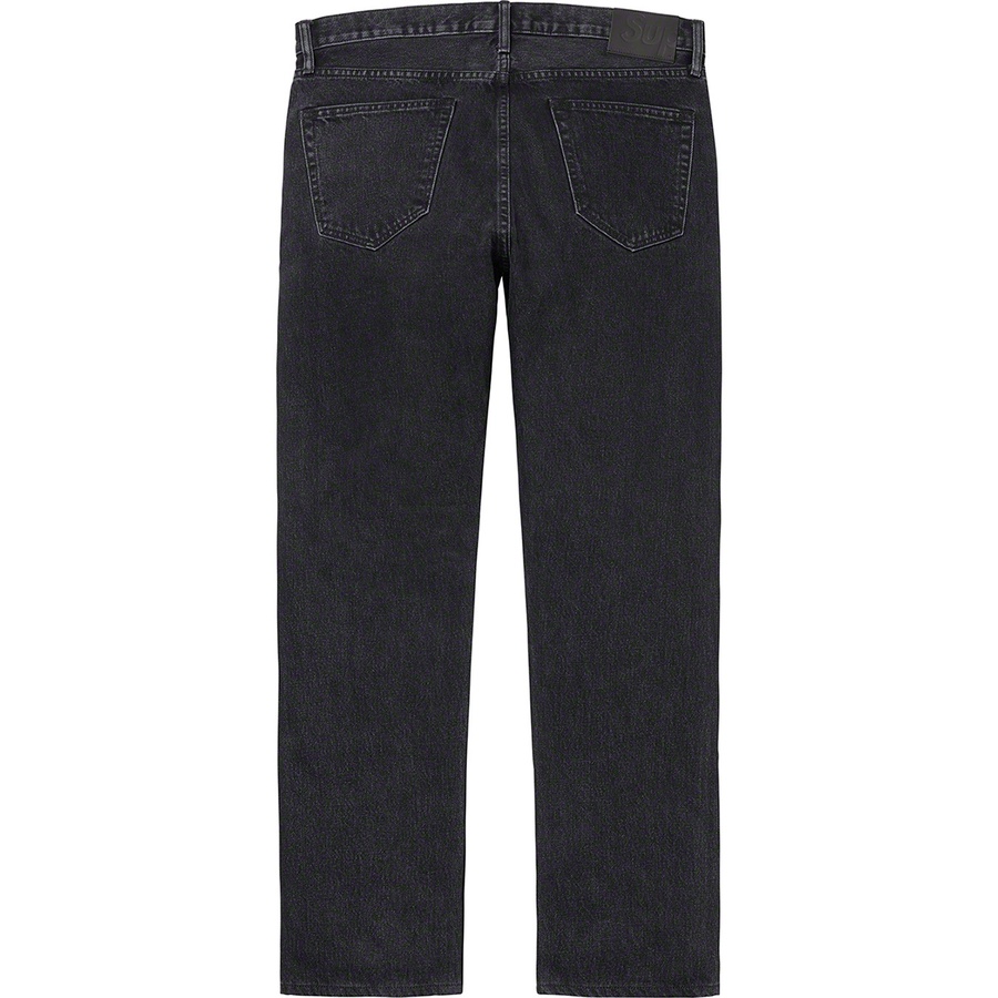 Supreme Stone Washed Black Slim Jean (SS21) - Washed Black - $148