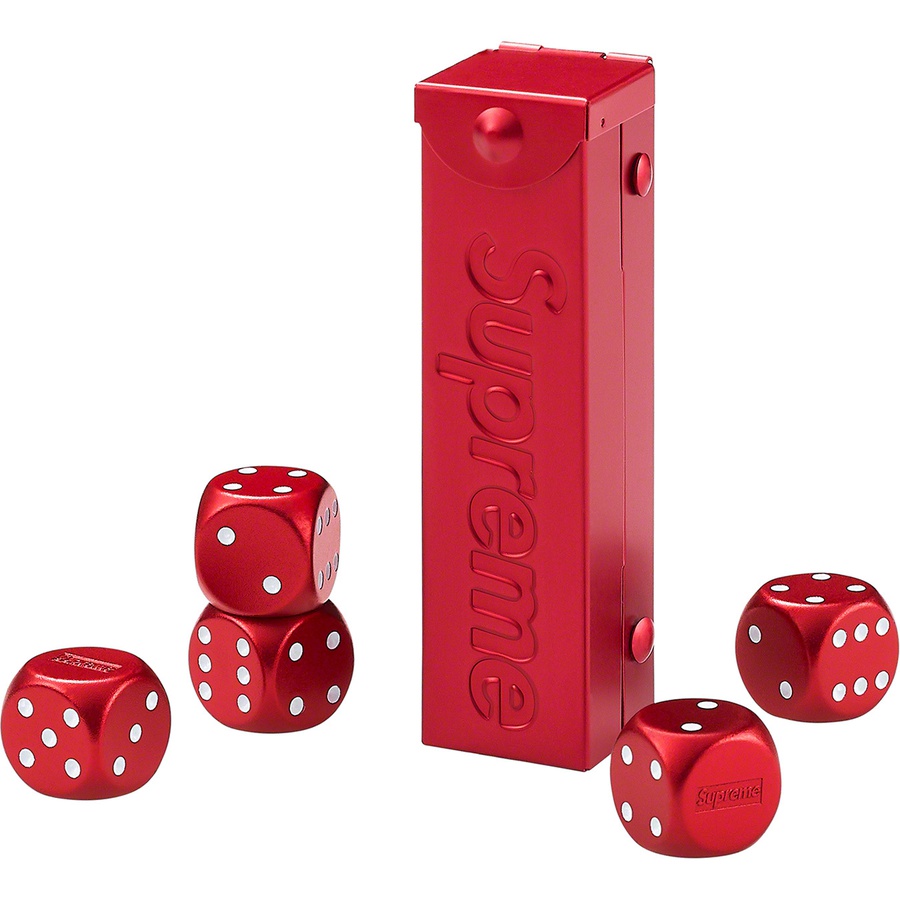 Supreme Aluminum Dice Set (SS21) - Red - $32