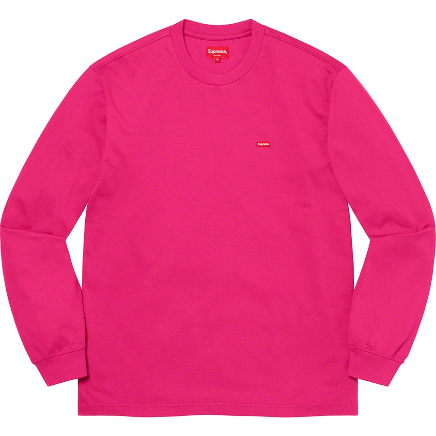 Supreme Small Box L S Tee (SS21) - Fuchsia - $68