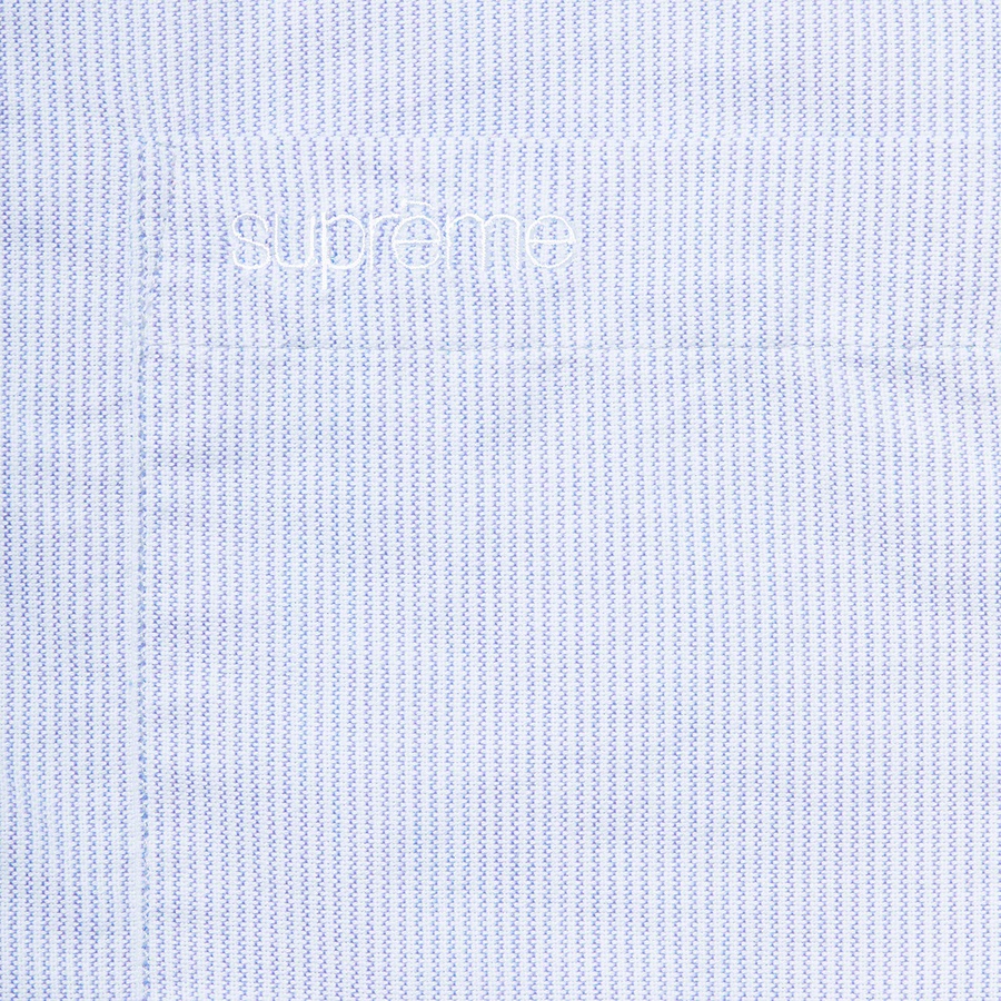 Supreme Stripe Oxford Shirt (SS21) - Blue - $128