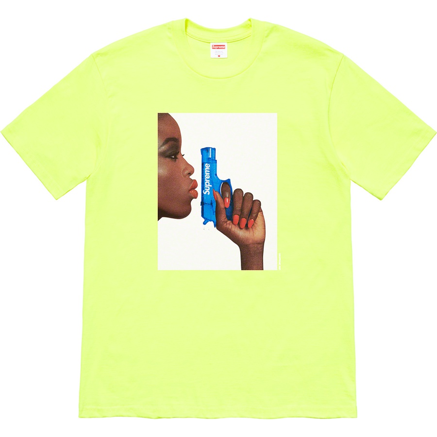 Supreme Water Pistol Tee (SS21) - Bright Yellow - $38