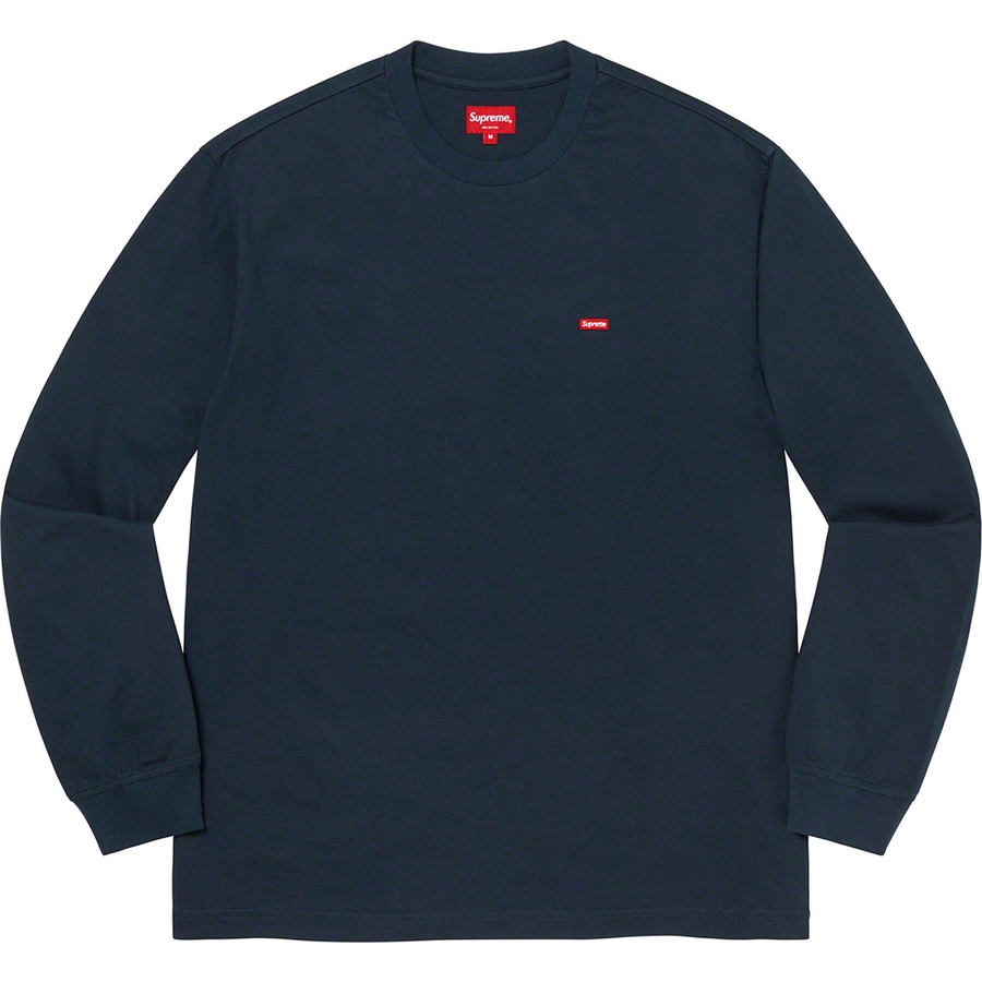 Supreme Small Box L S Tee (SS21) - Navy - $68
