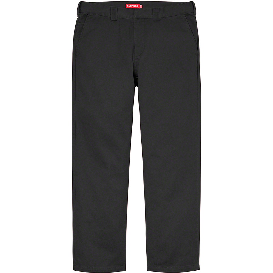 Supreme Work Pant (SS21) - Black - $118