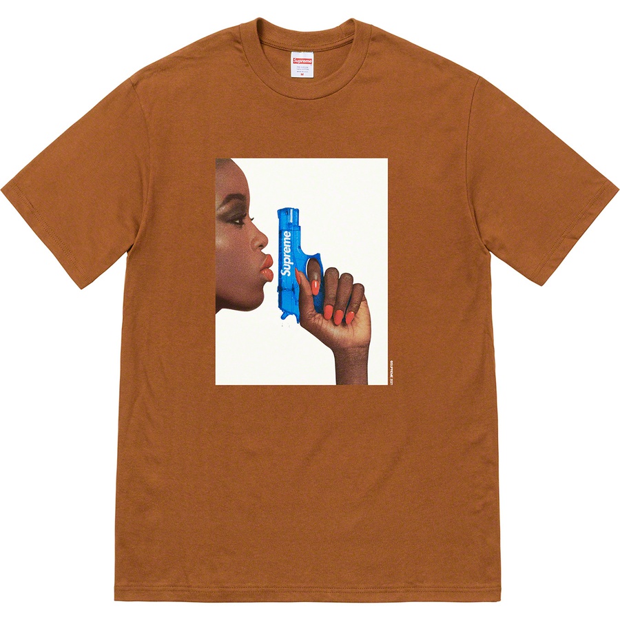Supreme Water Pistol Tee (SS21) - Brown - $38