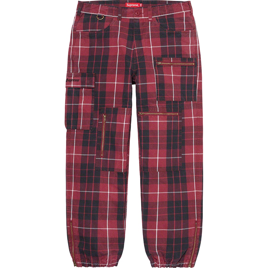 Supreme Cargo Flight Pant (SS21) - Tartan - $168