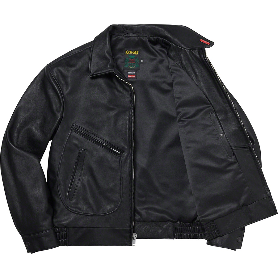Supreme Supreme Schott Leather Work Jacket (SS21) - Black - $698