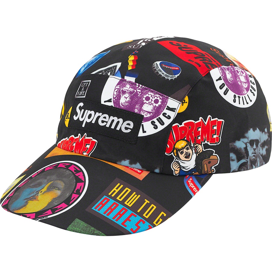 Supreme GORE-TEX Long Bill Camp Cap (SS21) - Black Stickers - $60
