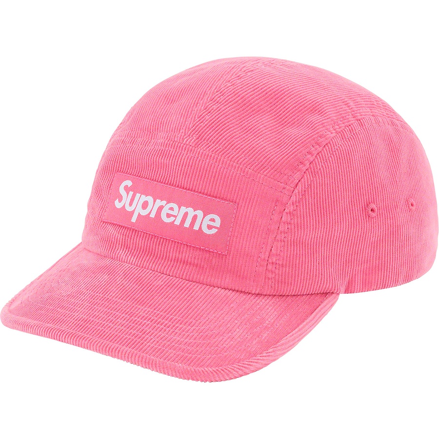 Supreme Fine Wale Corduroy Camp Cap (SS21) - Pink - $56