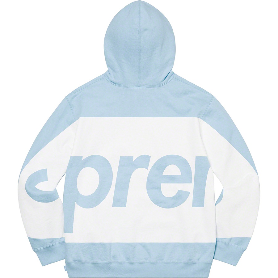 Supreme Big Logo Hooded Sweatshirt (SS21) - Light Blue - $158