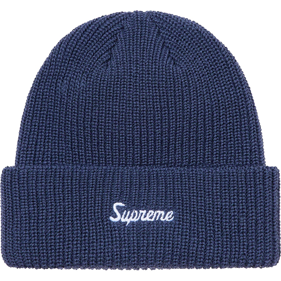 Supreme Loose Gauge Beanie (SS21) - Navy - $32