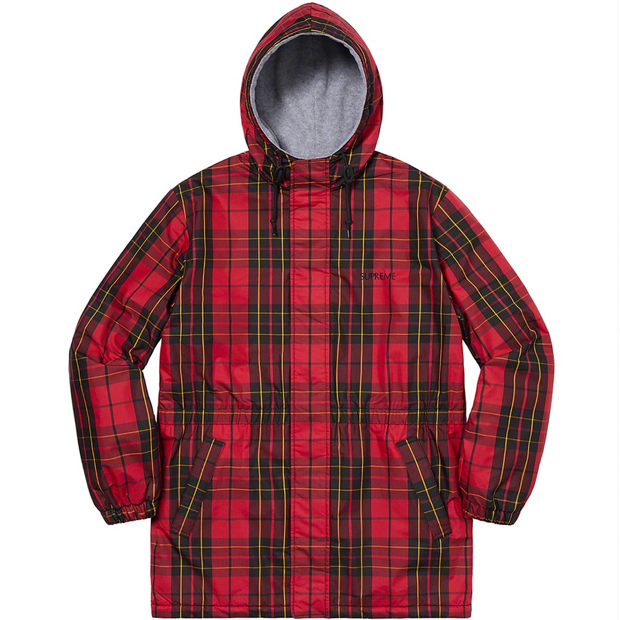 Supreme Polartec Lined Sideline Parka (SS21) - Tartan - $218