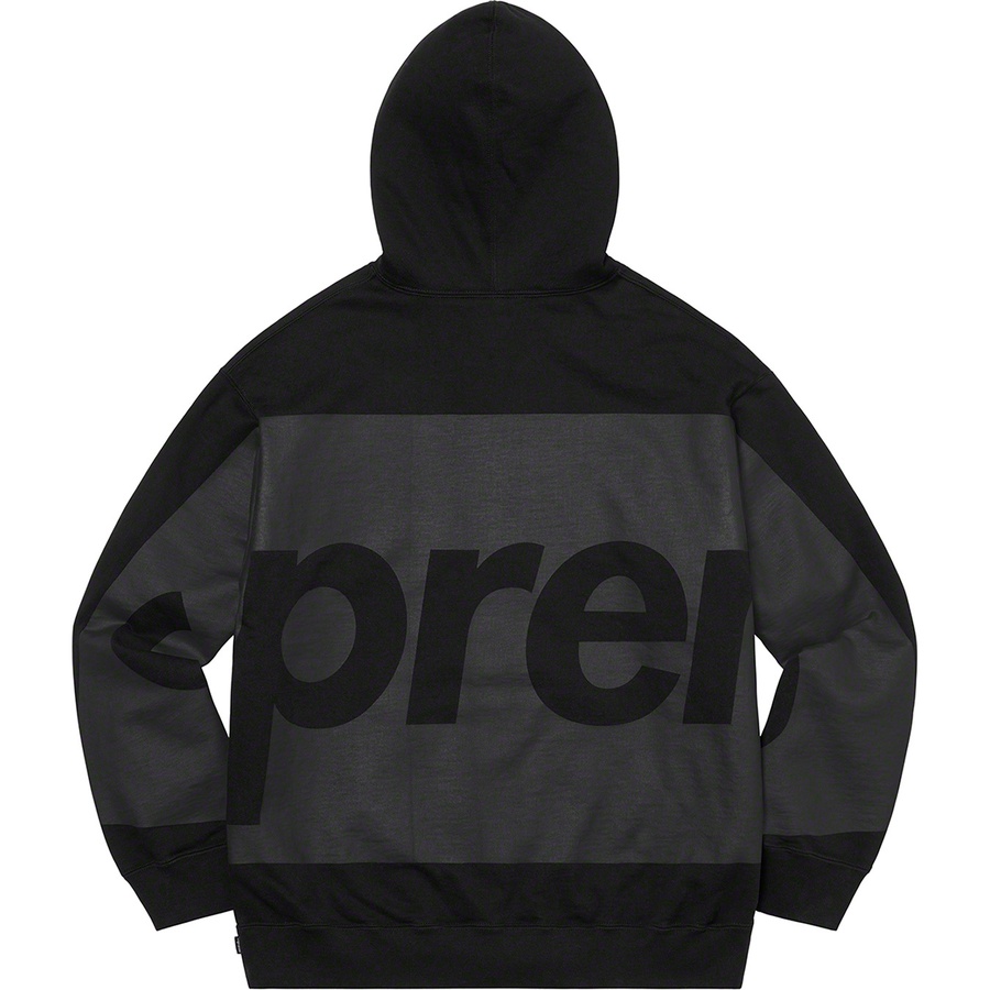 Supreme Big Logo Hooded Sweatshirt (SS21) - Black - $158