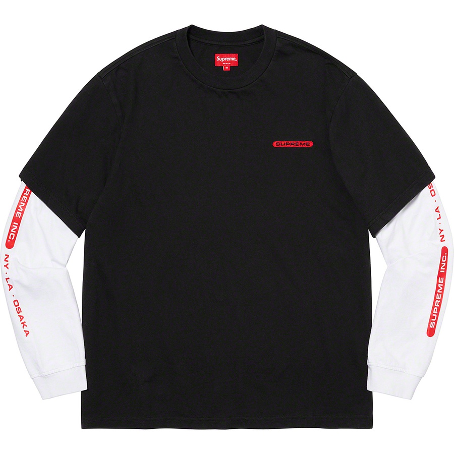 Supreme Supreme Inc. Paneled L S Top (SS21) - Black - $88