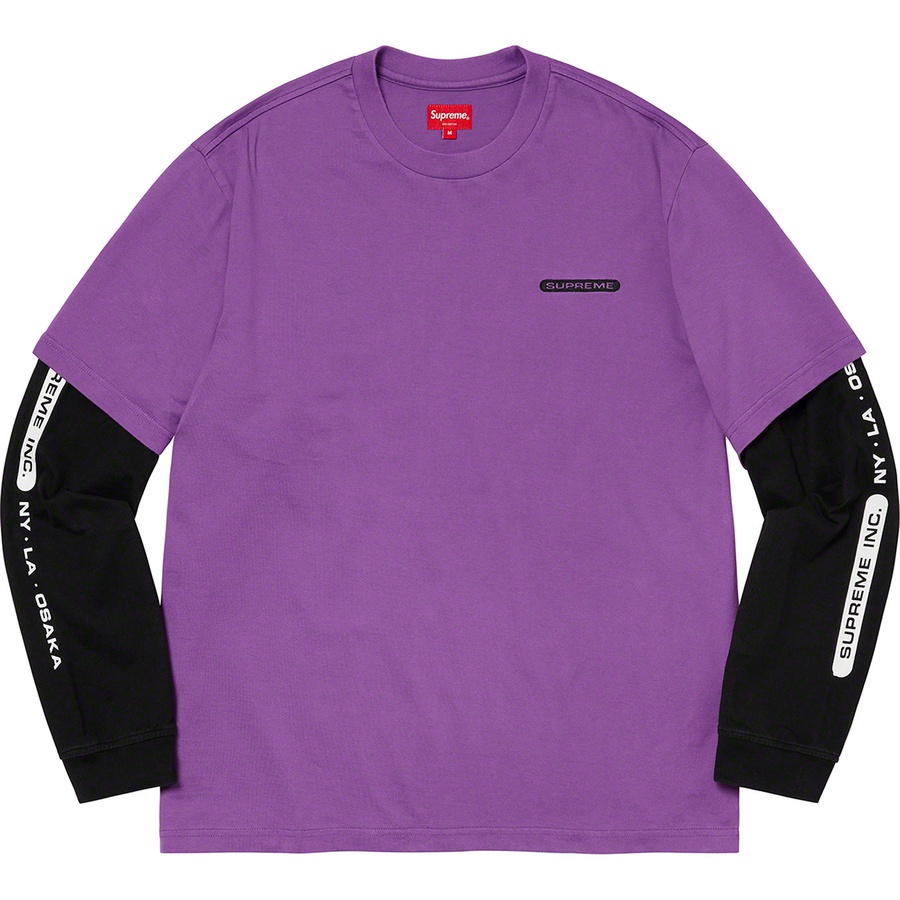 Supreme Supreme Inc. Paneled L S Top (SS21) - Violet - $88