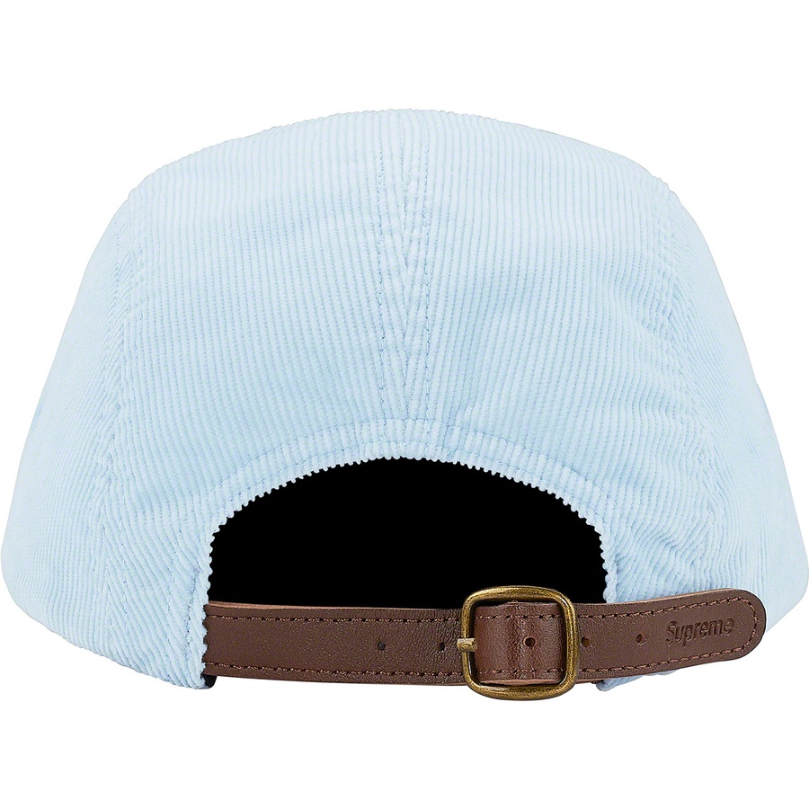 Supreme Fine Wale Corduroy Camp Cap (SS21) - Light Blue - $56