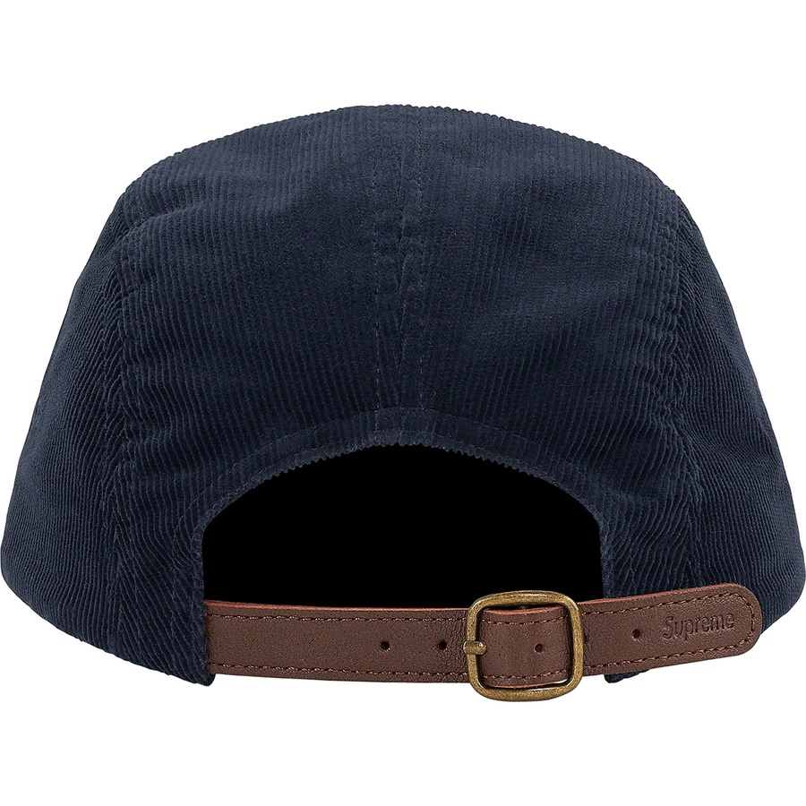 Supreme Fine Wale Corduroy Camp Cap (SS21) - Navy - $56