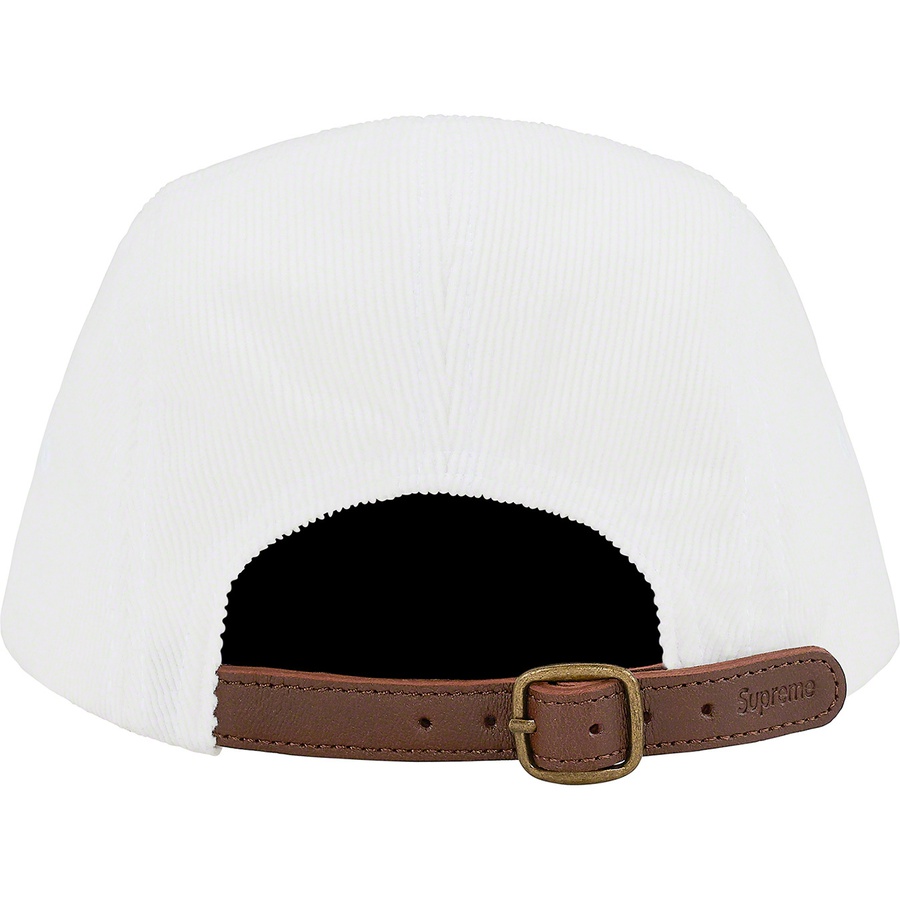 Supreme Fine Wale Corduroy Camp Cap (SS21) - White - $56