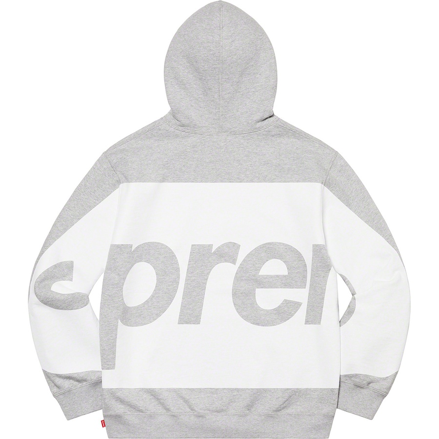 Supreme Big Logo Hooded Sweatshirt (SS21) - Heather Grey - $158