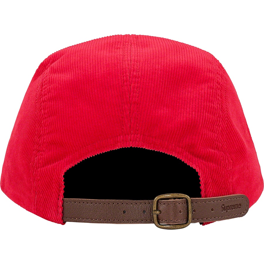 Supreme Fine Wale Corduroy Camp Cap (SS21) - Red - $56