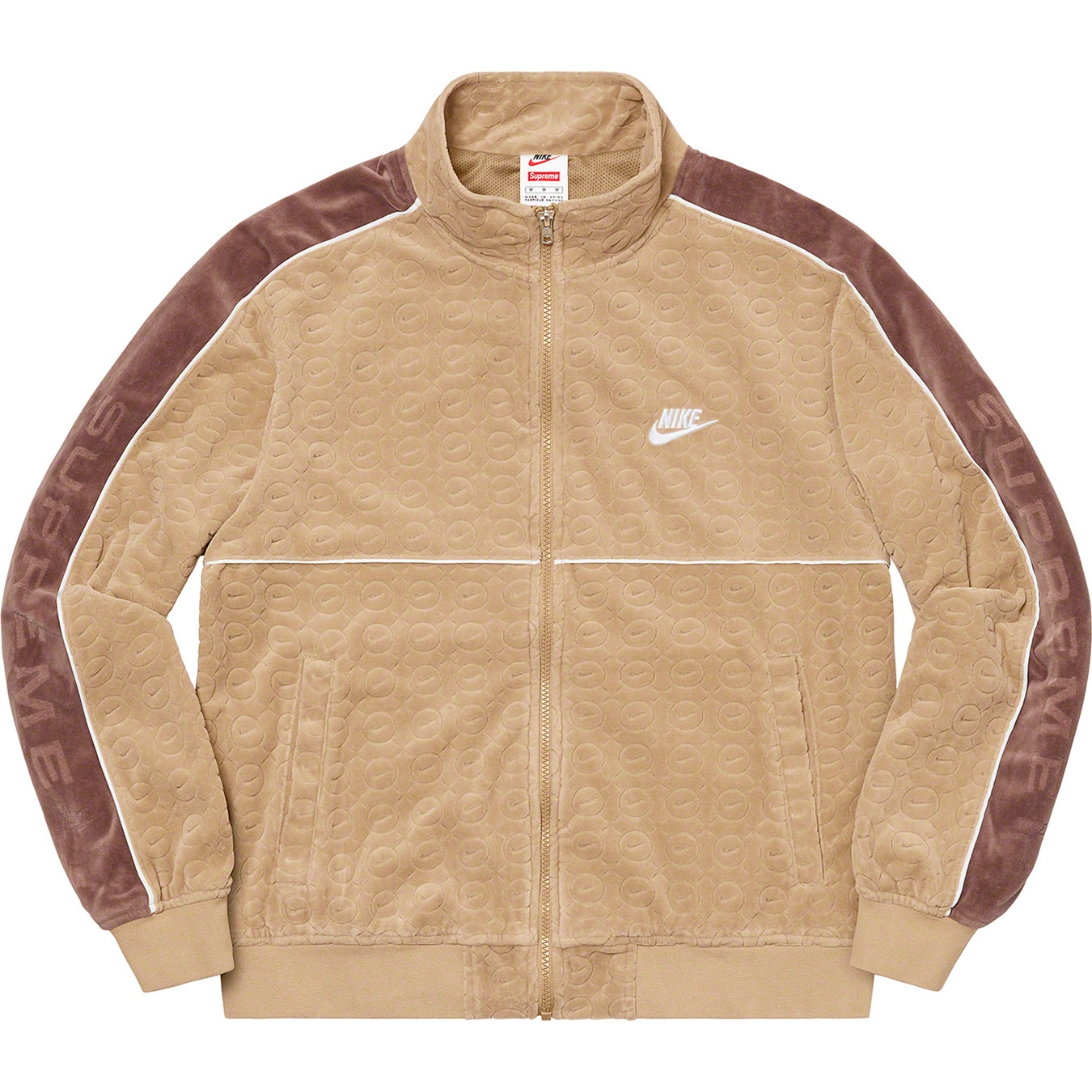 Supreme Supreme Nike Velour Track Jacket (SS21) - Tan - $158