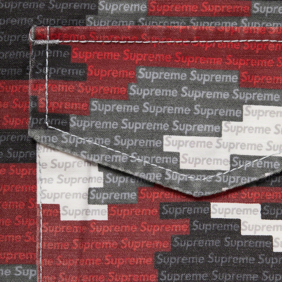 Supreme Logo Camo M-65 Jacket (SS21) - Red - $298