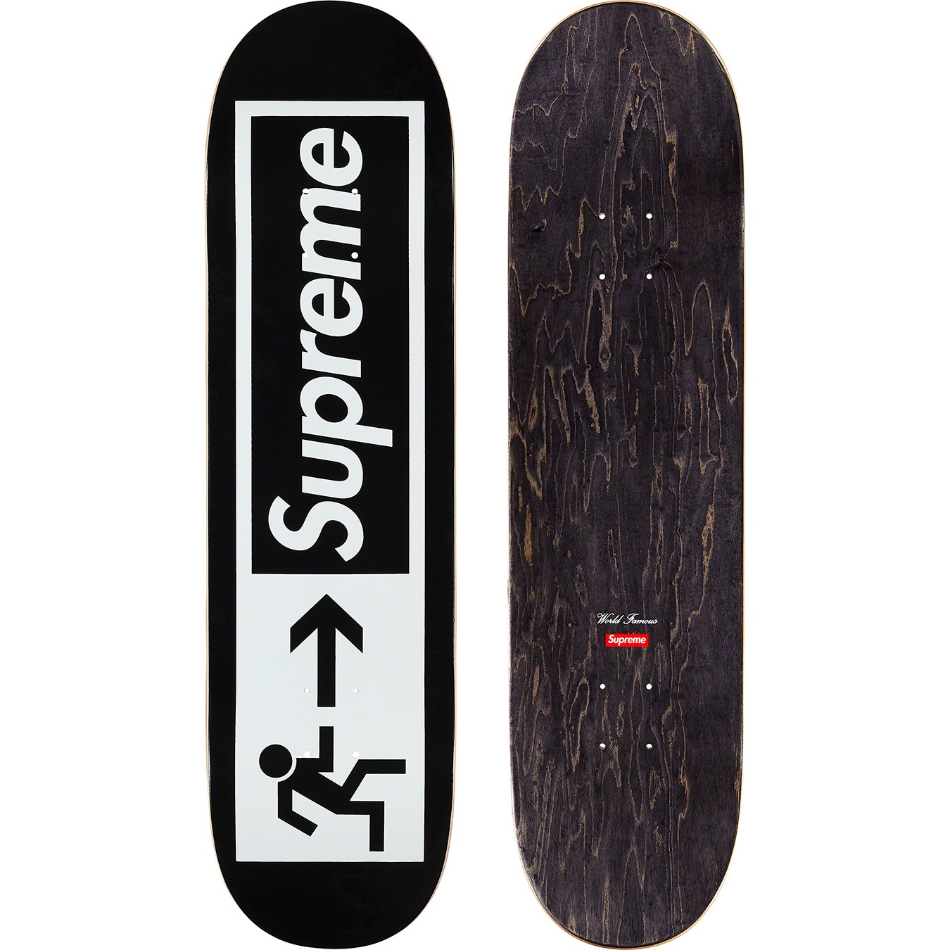 Supreme Exit Skateboard (SS21) - Black - 8.375" x 32.125"  - $52