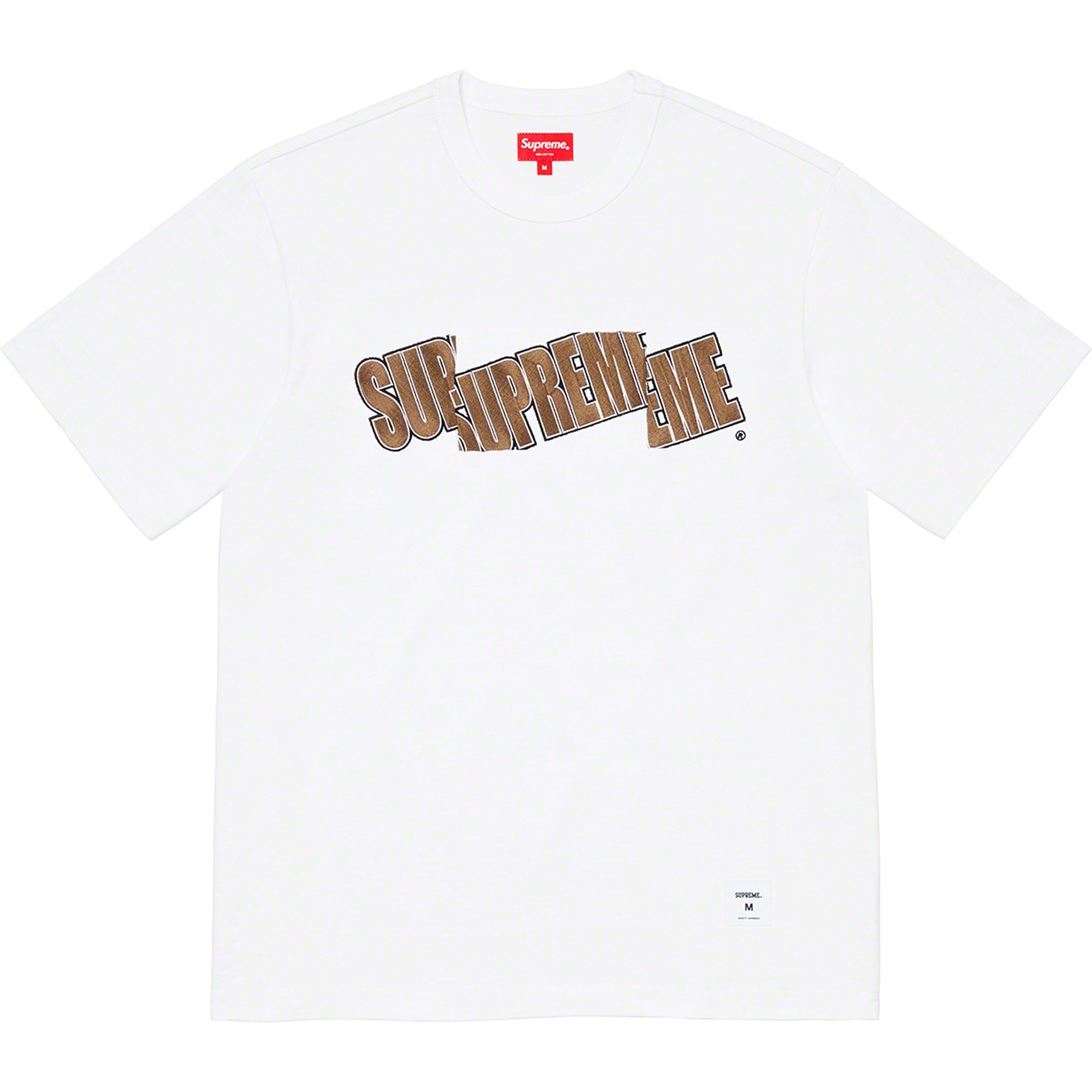 Supreme Cut Logo S S Top (SS21) - White - $88