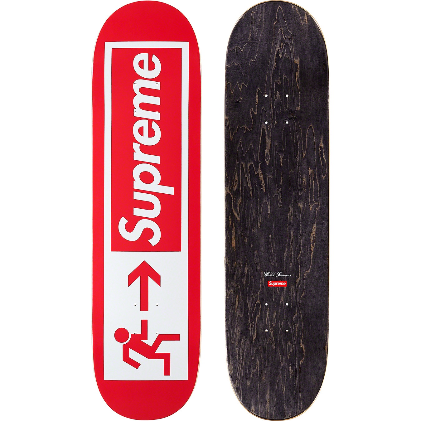 Supreme Exit Skateboard (SS21) - Red - 8.25" x 32.125" - $52