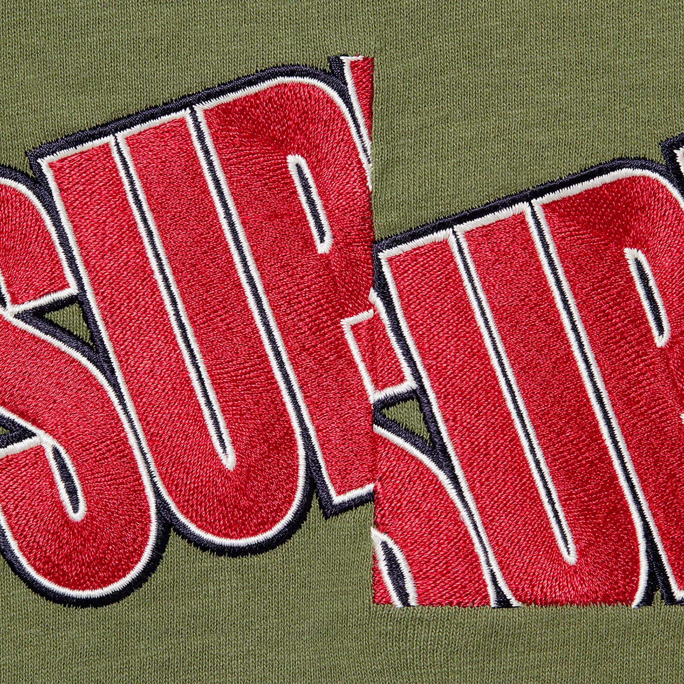 Supreme Cut Logo S S Top (SS21) - Olive - $88