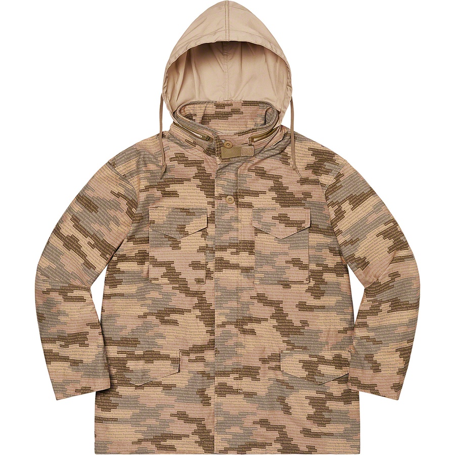 Supreme Logo Camo M-65 Jacket (SS21) - Tan - $298