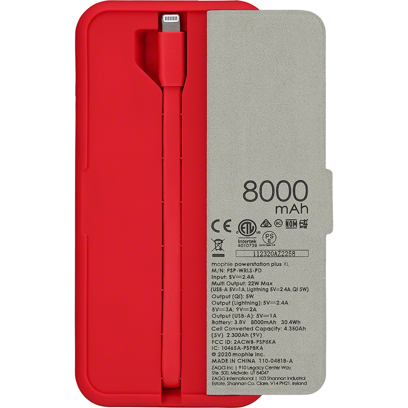 Supreme Supreme mophie powerstation Plus XL (SS21) - Red - $138