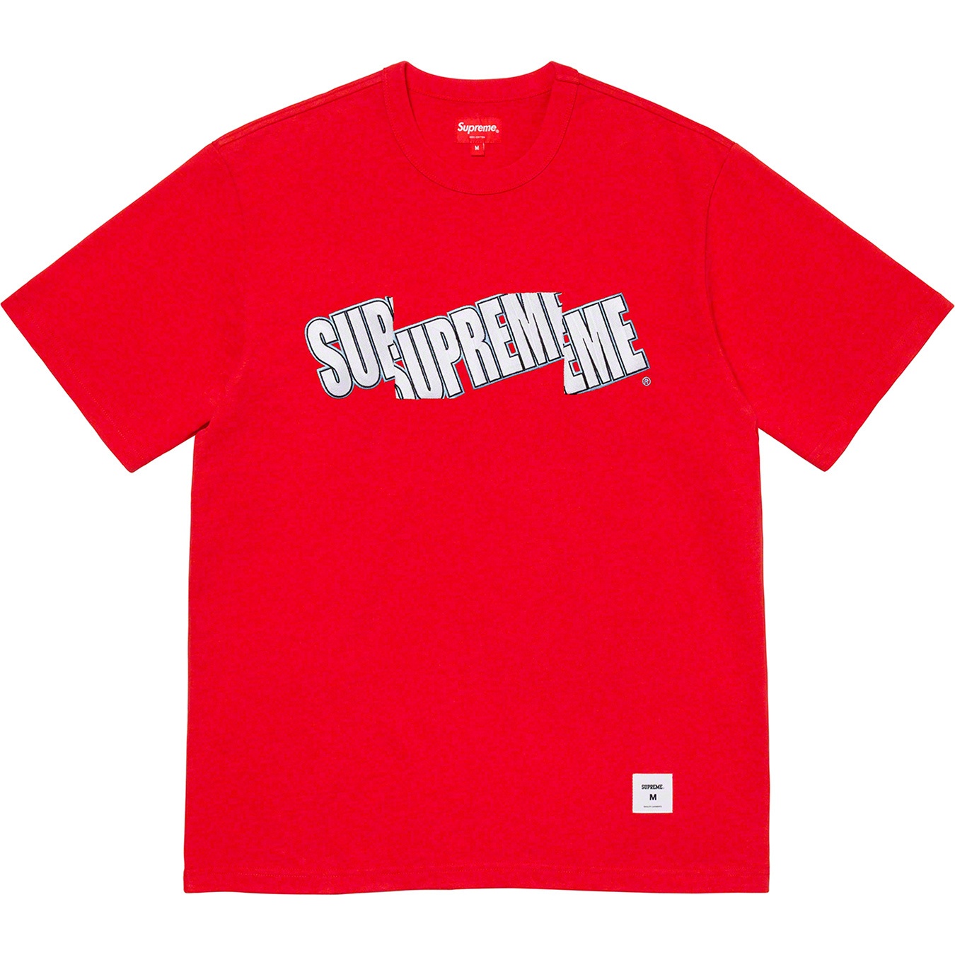 Supreme Cut Logo S S Top (SS21) - Red - $88