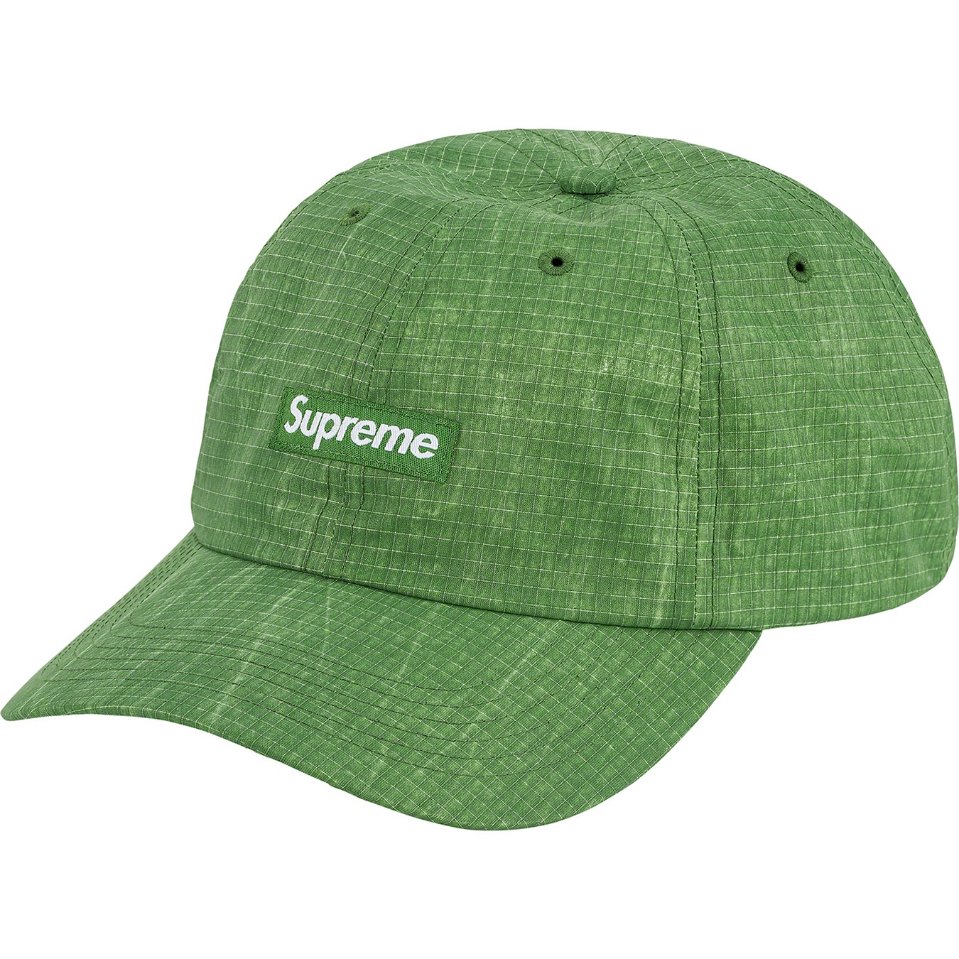 Supreme Faded Ripstop 6-Panel (SS21) - Green - $48